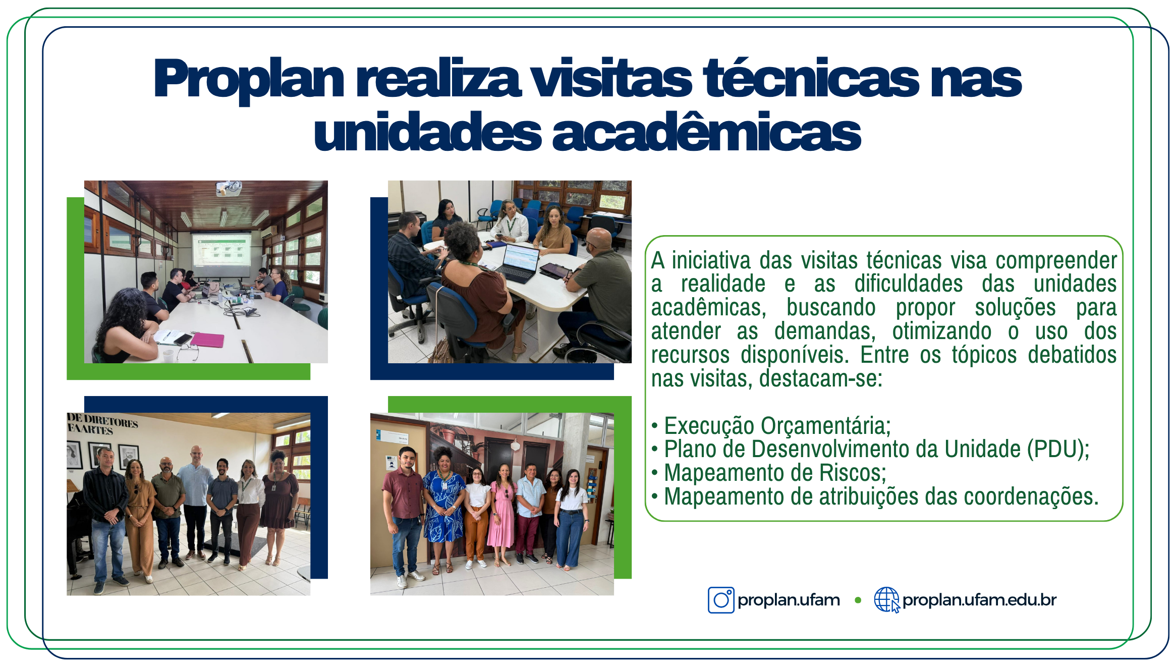 Proplan realiza visitas técnicas nas unidades acadêmicas
